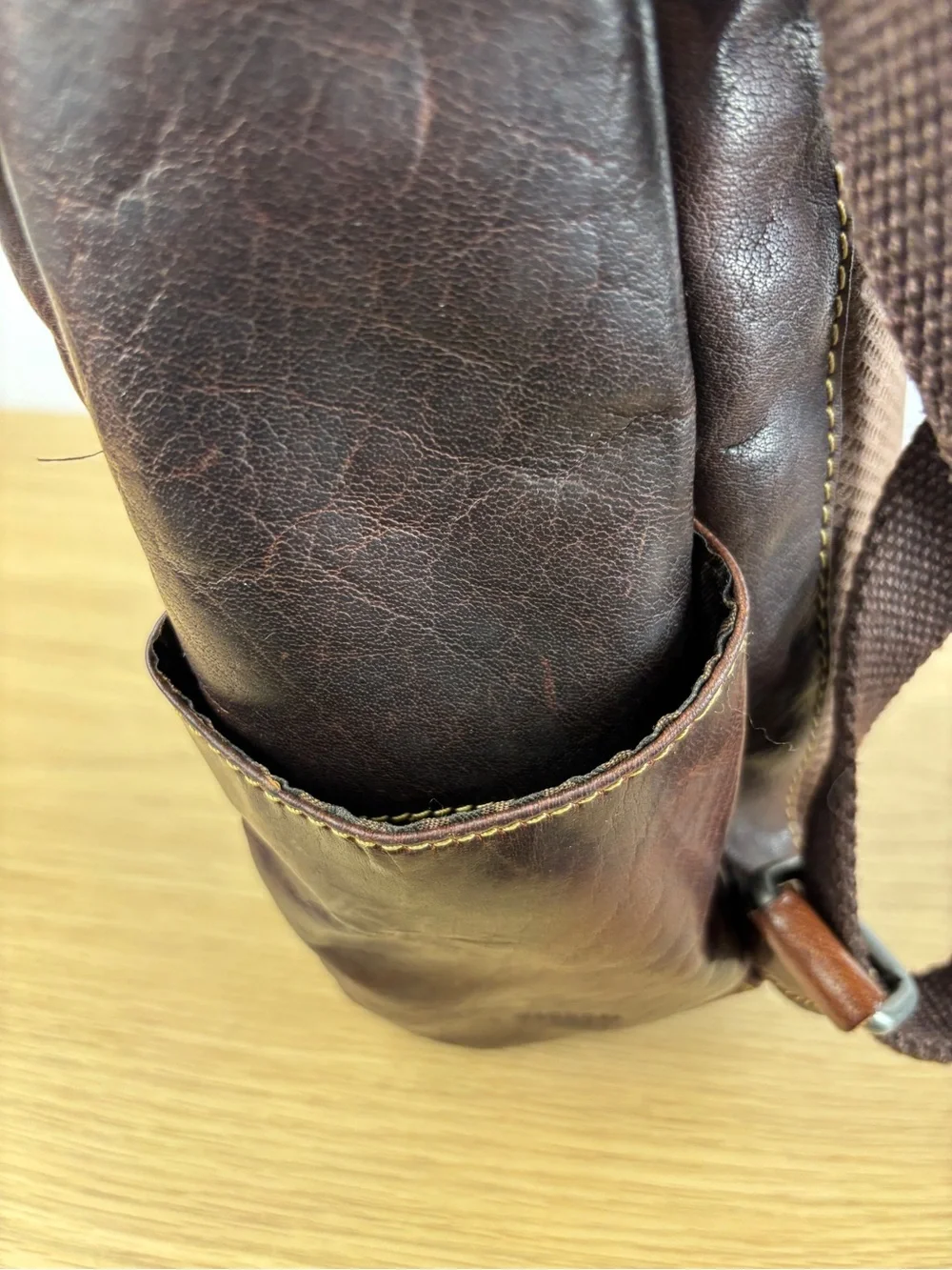 Jack Georges Voyager Convertible Backpack/Crossbody Buffalo Leather Bag